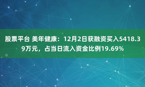 股票平台 美年健康：12月2日获融资买入5418.39万元，占当日流入资金比例19.69%