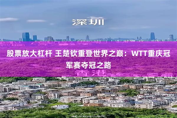 股票放大杠杆 王楚钦重登世界之巅：WTT重庆冠军赛夺冠之路